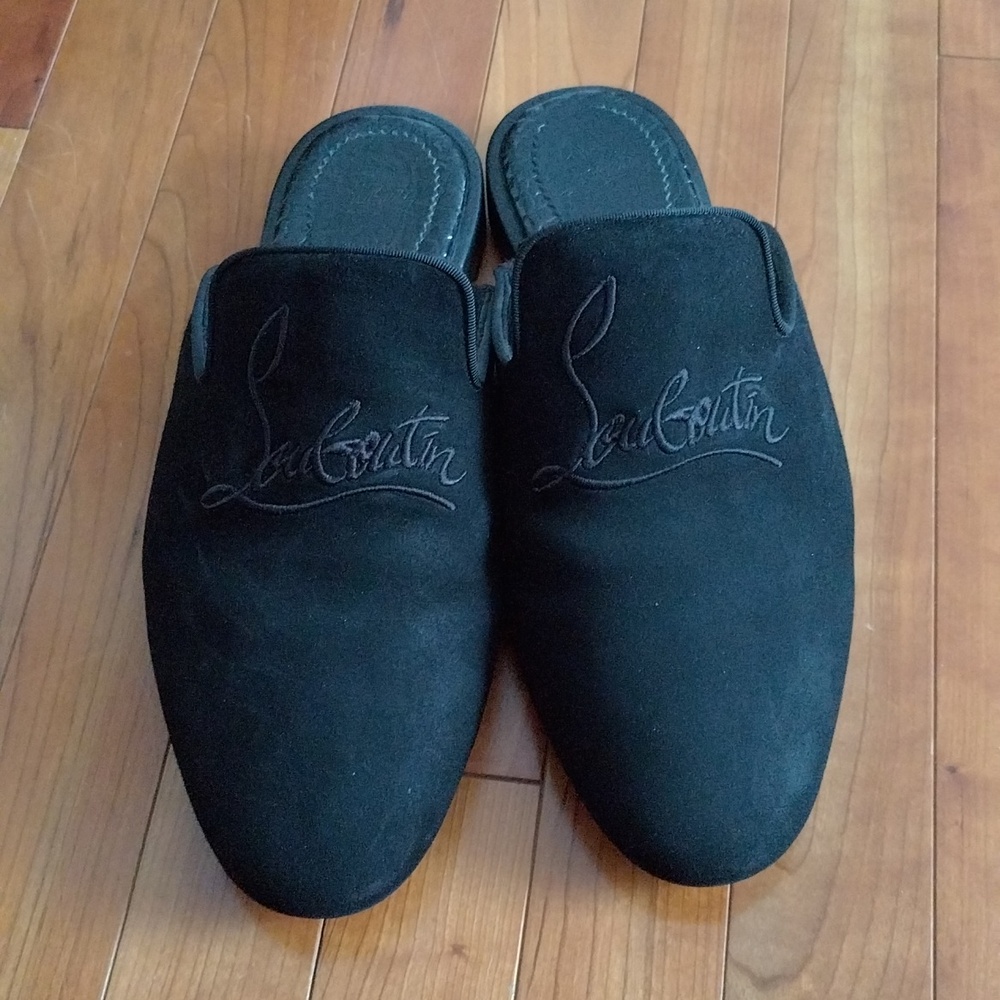 CHRISTIAN LOUBOUTIN Woolito Slippers In Suede